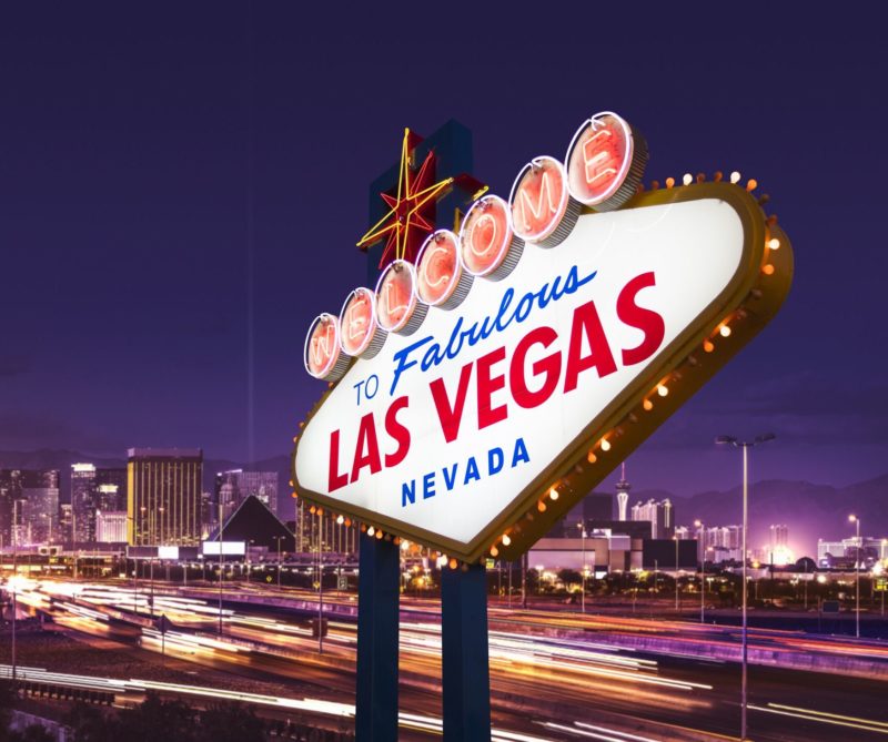 Las Vegas her kommer vi!